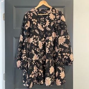 Sanctuary Flora Babydoll Dress, flowy dress, washable, large (fits like XL)